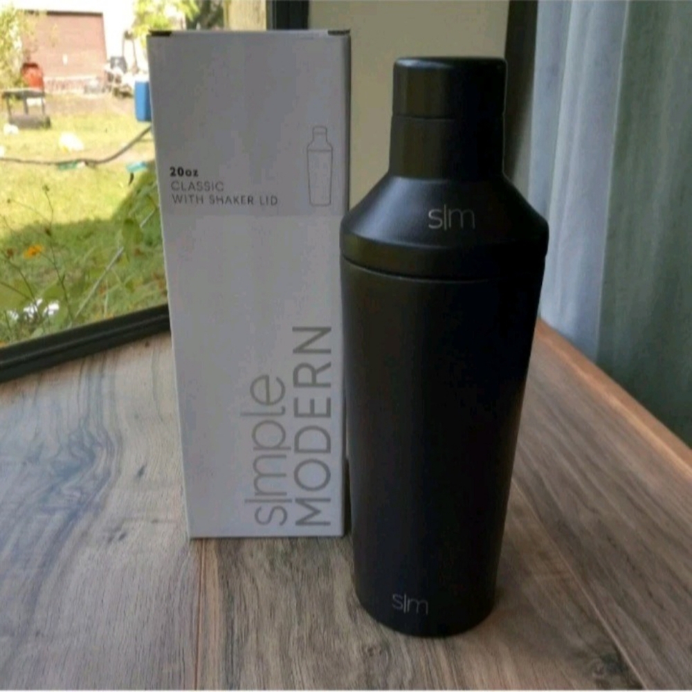 Simple Modern Black Matte 20 Oz Custom Classic Cocktail Shaker With Lid New